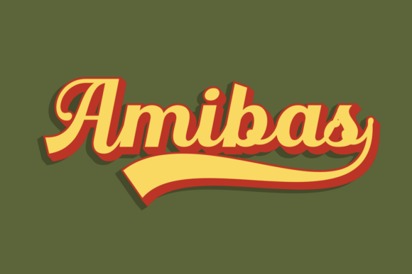 Amibas: The Bold Retro Script Font with Vintage Soul