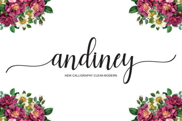 Andiney Script: A Modern Calligraphy Font for Elegant Designs