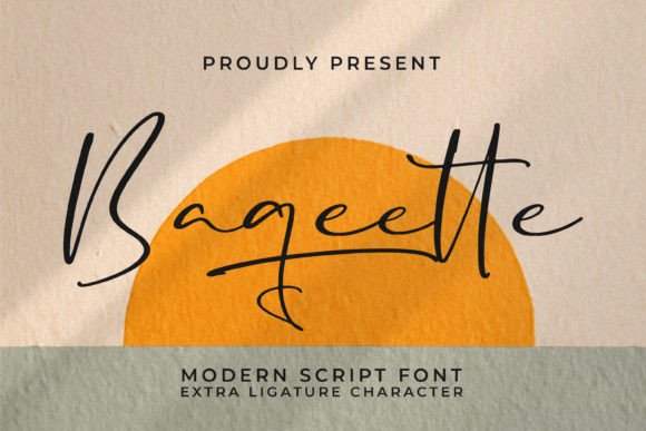 Baqeette: A Modern Script Font for Luxury Branding