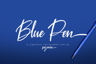 Blue Pen Script: A Fresh Take on Handwritten Elegance
