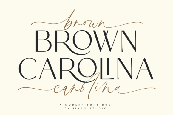 Brown Carolina Duo: A Modern Font Pairing for Real Projects