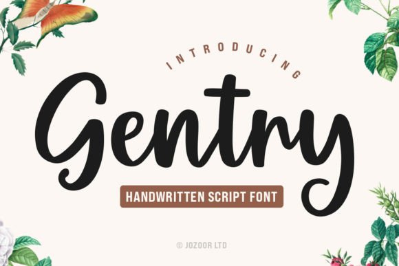 Gentry: A Modern Script Font with Flowing Style