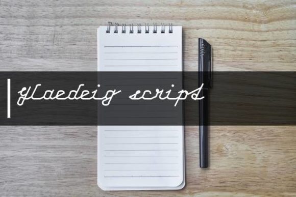 Glaedeig Script Font: A Modern Handwritten Style