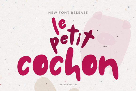 Le Petit Cochon: A Chubby Script for Standout Designs