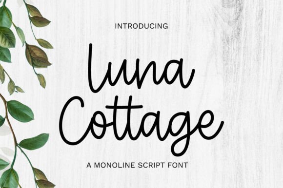 Luna Cottage: A Flowing Script for Elegant Designs
