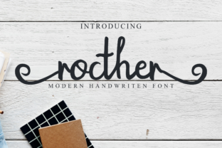 Rocther Script: A Brush Font for Authentic Design