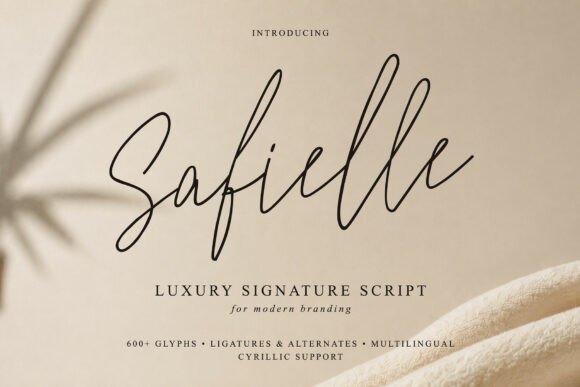 Safielle: A Modern Luxury Script for Elegant Branding