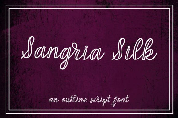 Sangria Silk: The Hand-Lettered Script for Authentic Design